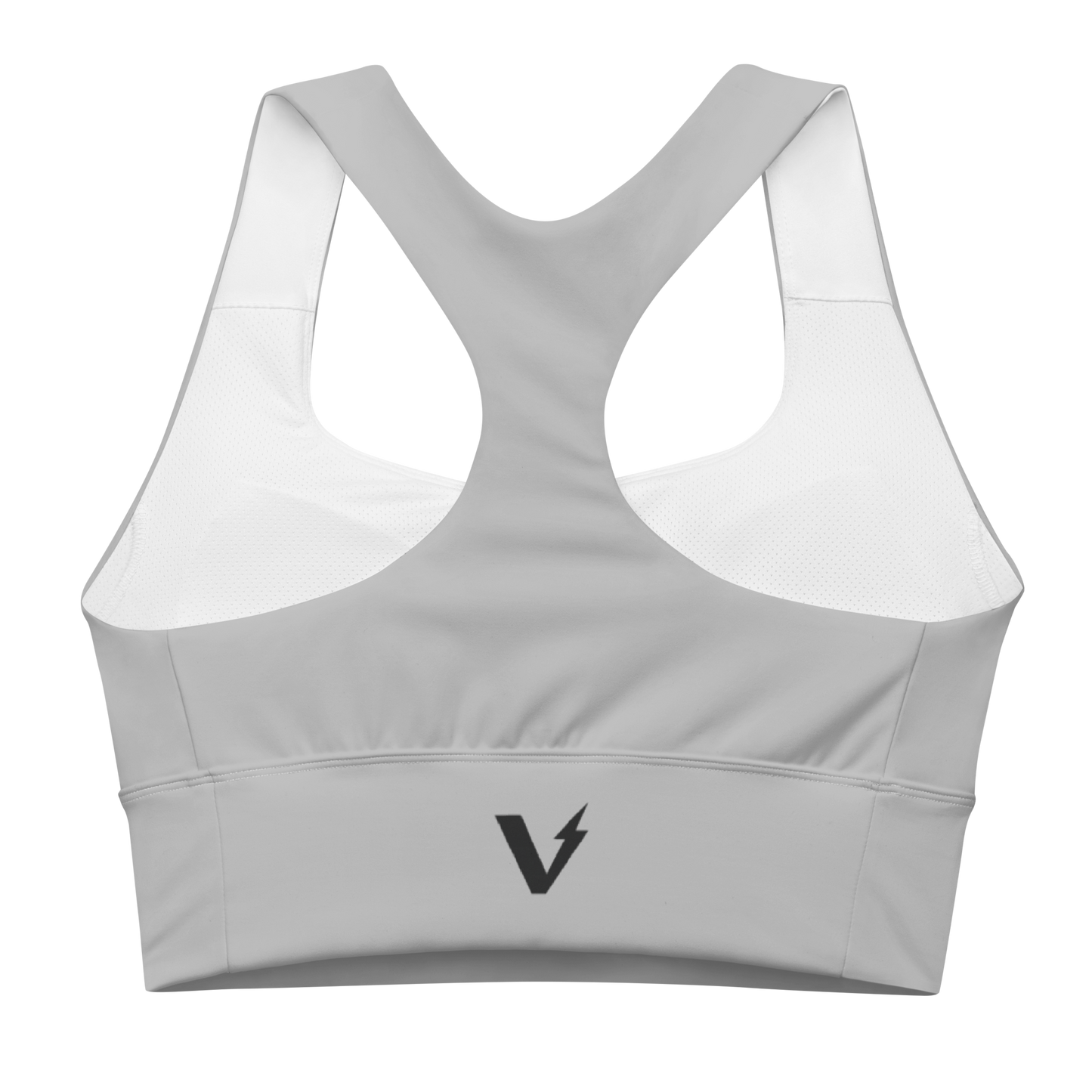 Voltive Recycled Longline Sports Bra - Silver