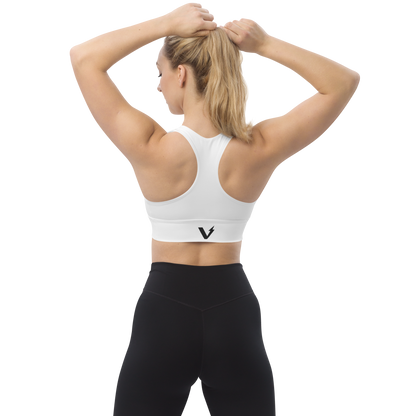 Voltive Recycled Longline Sports Bra - White