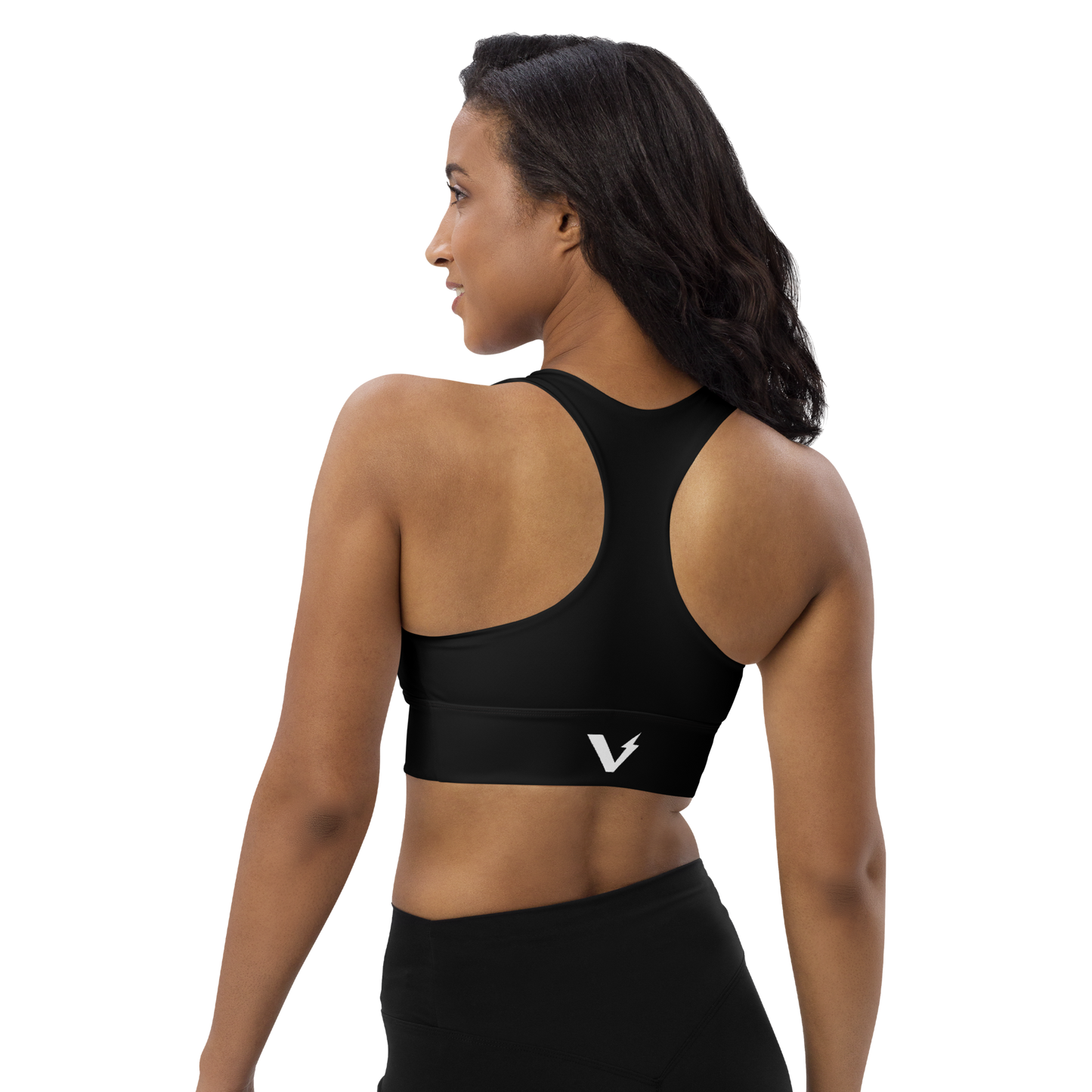 Voltive Recycled Longline Sports Bra - Black