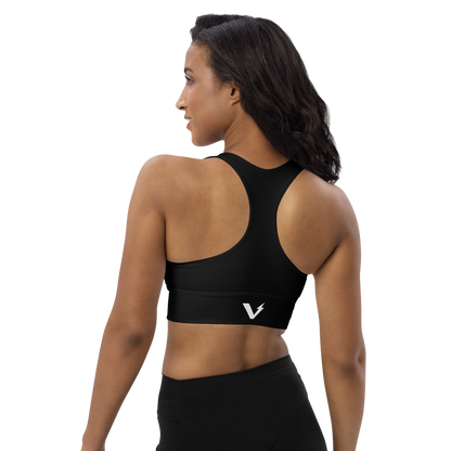 Voltive Recycled Longline Sports Bra - Black