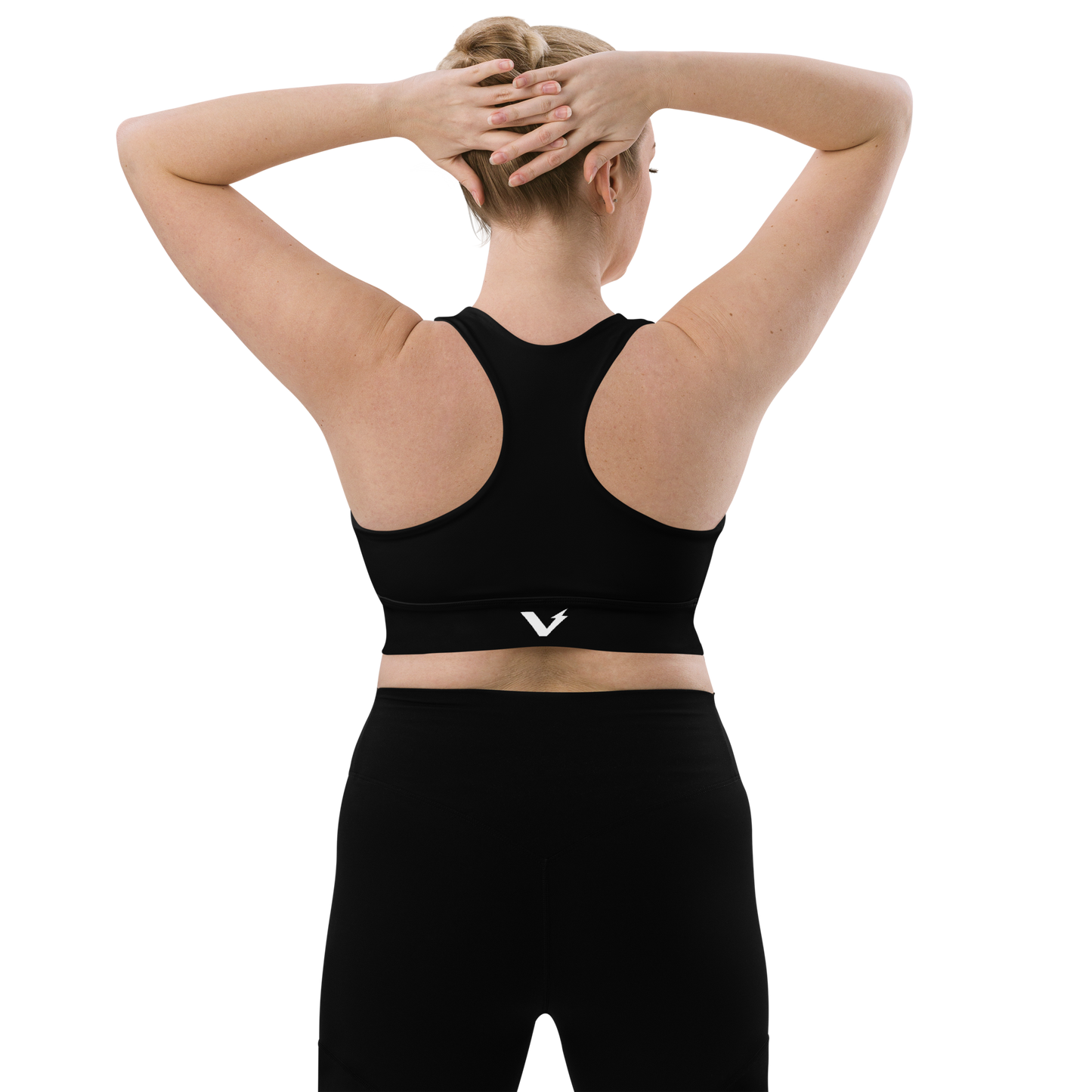 Voltive Recycled Longline Sports Bra - Black
