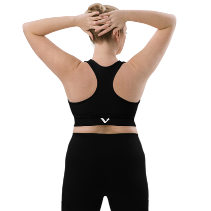 Voltive Recycled Longline Sports Bra - Black