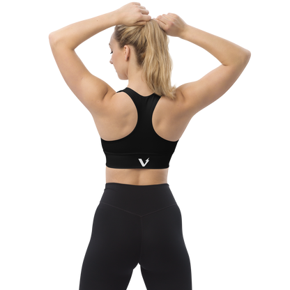 Voltive Recycled Longline Sports Bra - Black