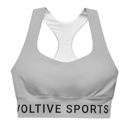 Voltive Recycled Longline Sports Bra - Silver