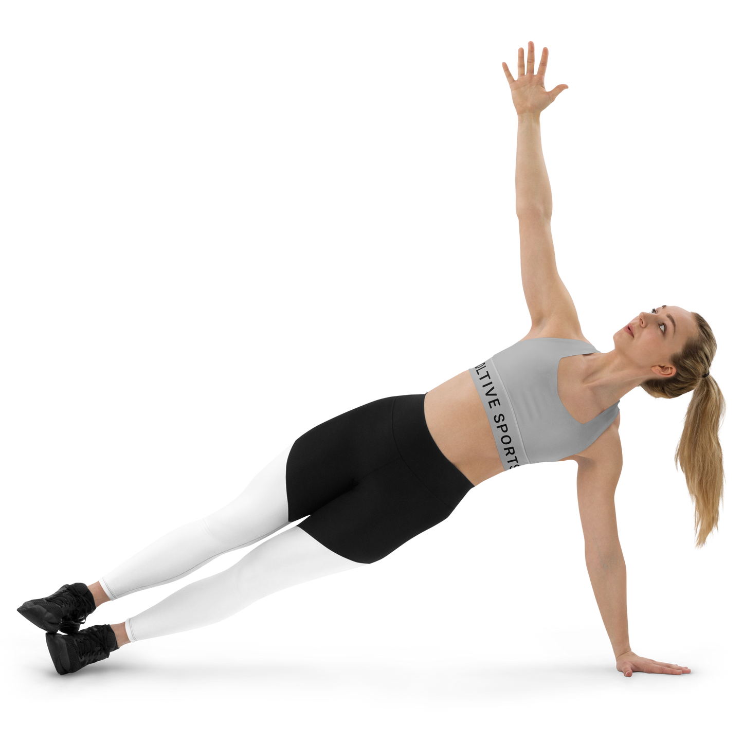 Voltive Recycled Longline Sports Bra - Silver