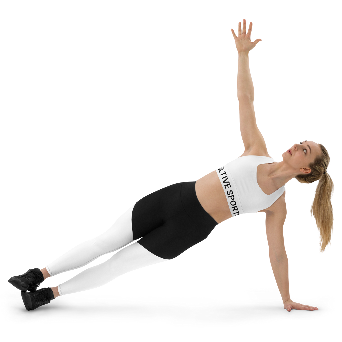 Voltive Recycled Longline Sports Bra - White