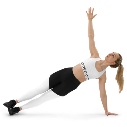 Voltive Recycled Longline Sports Bra - White