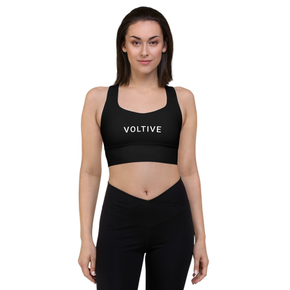 Voltive Recycled Longline Sports Bra - Black