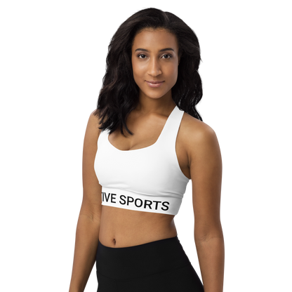 Voltive Recycled Longline Sports Bra - White