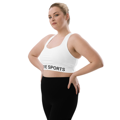 Voltive Recycled Longline Sports Bra - White