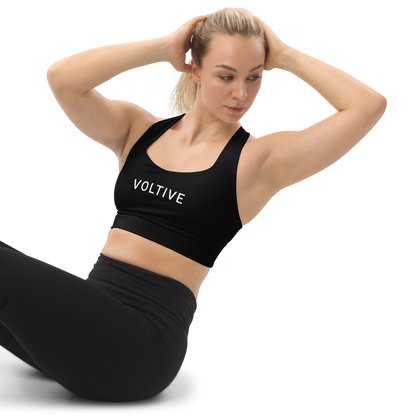 Voltive Recycled Longline Sports Bra - Black