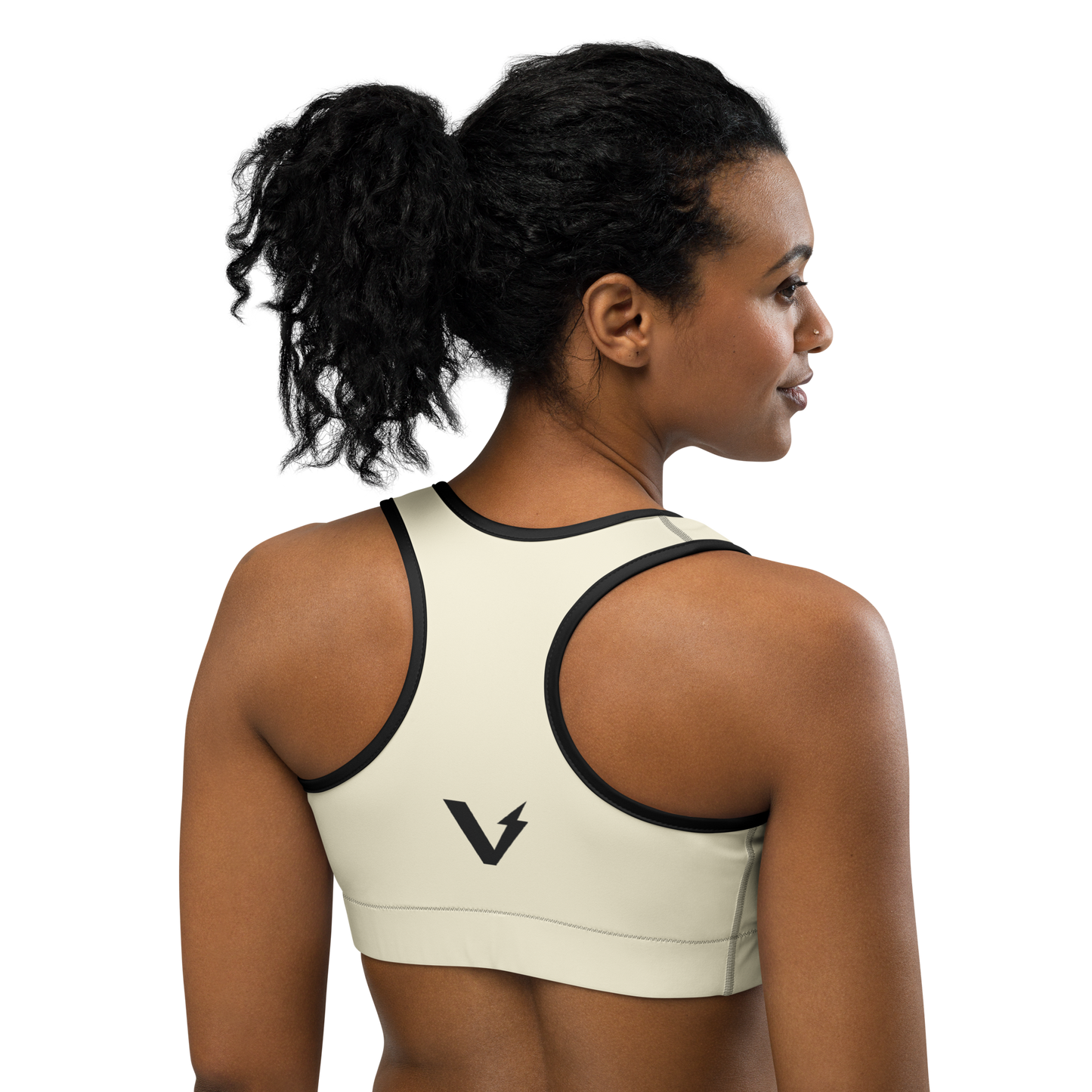 Voltive Sports Bra - Apricot White