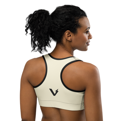 Voltive Sports Bra - Apricot White
