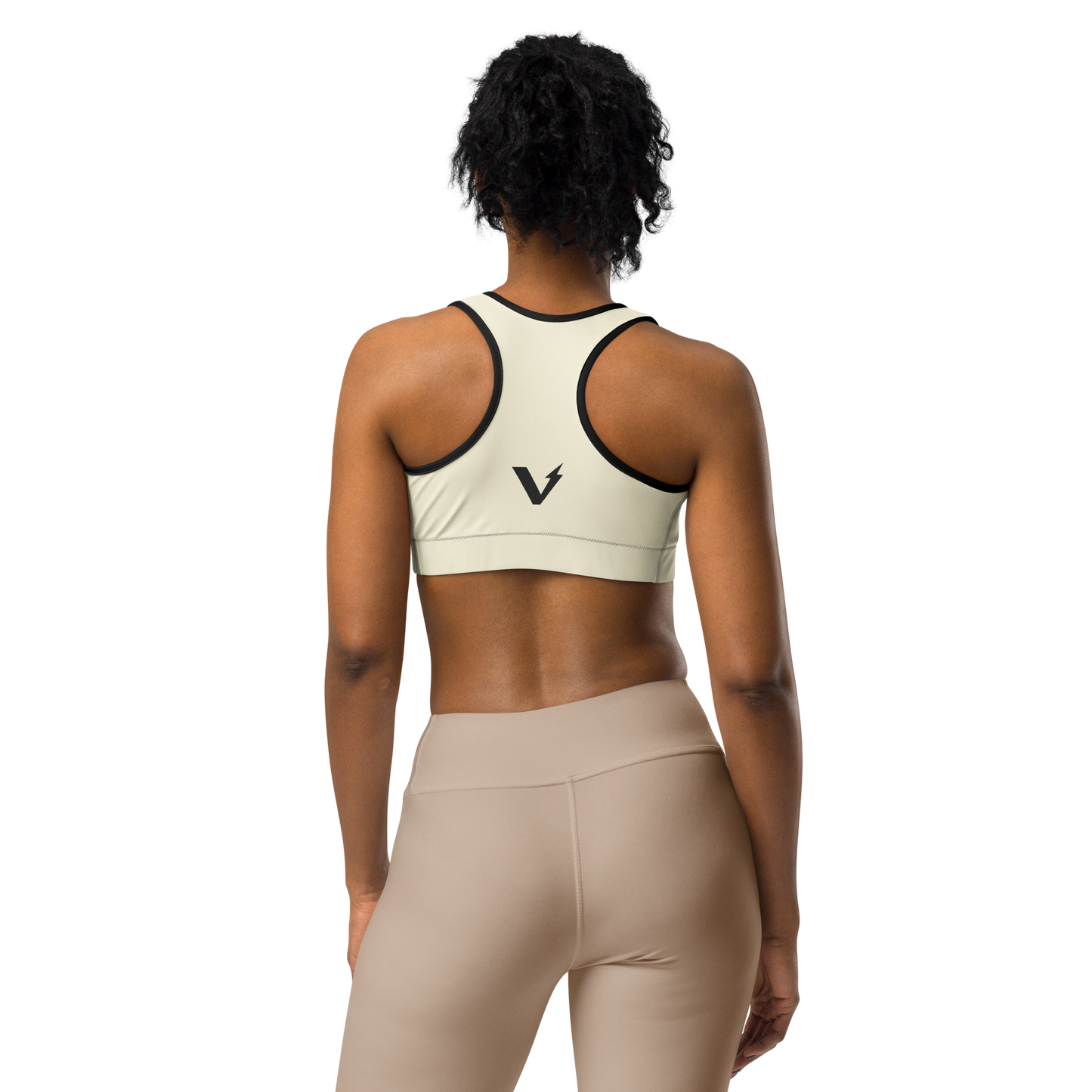 Voltive Sports Bra - Apricot White