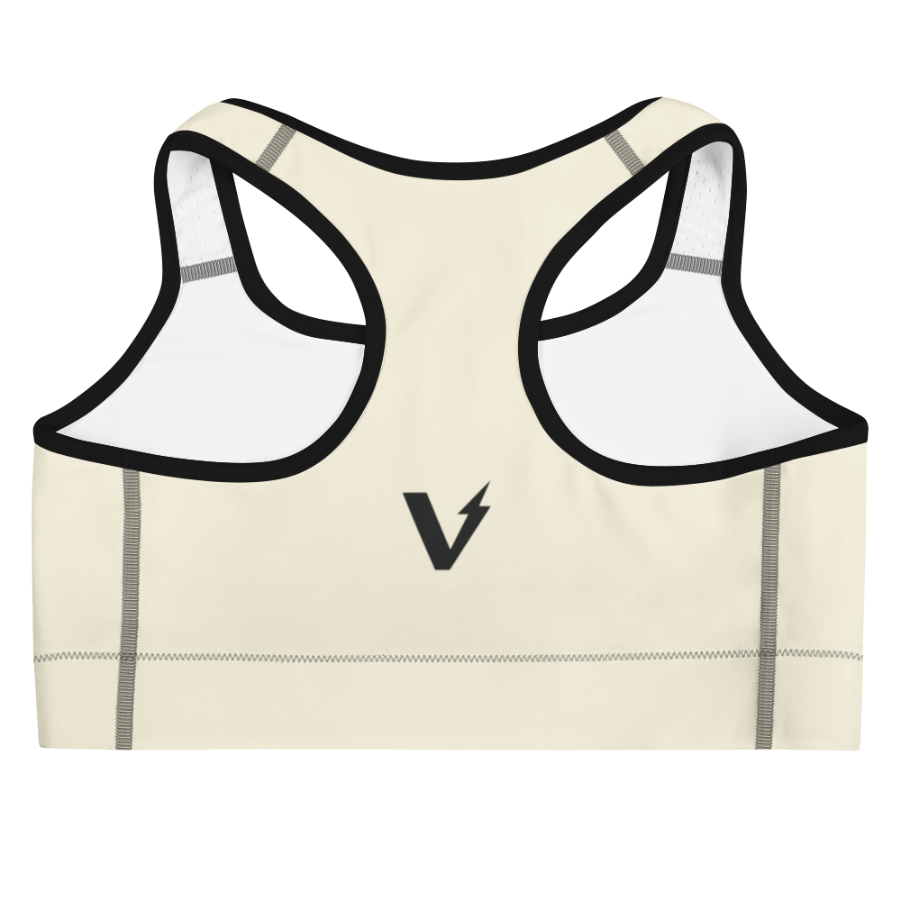Voltive Sports Bra - Apricot White