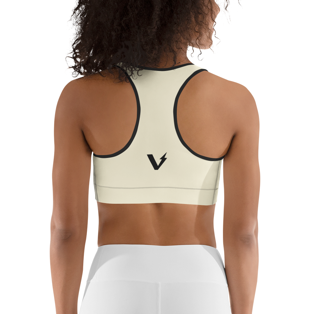 Voltive Sports Bra - Apricot White