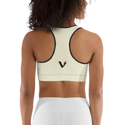 Voltive Sports Bra - Apricot White