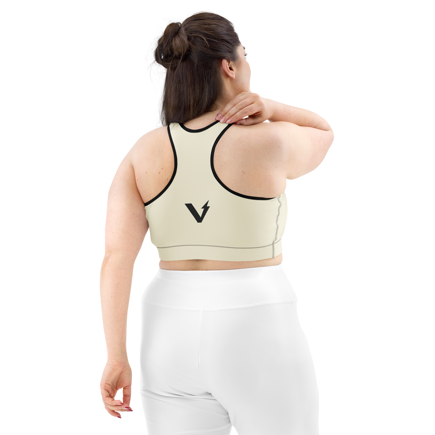 Voltive Sports Bra - Apricot White