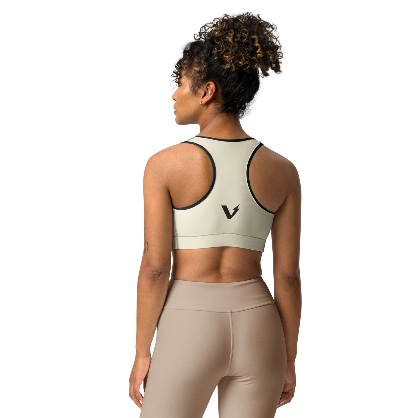 Voltive Sports Bra - Apricot White