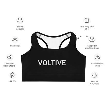 Voltive Sports Bra - Black