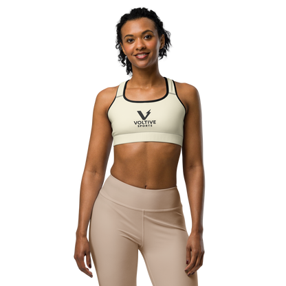Voltive Sports Bra - Apricot White