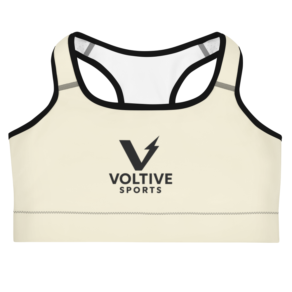 Voltive Sports Bra - Apricot White