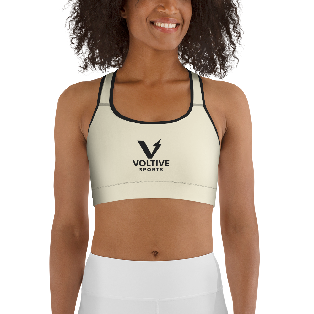 Voltive Sports Bra - Apricot White