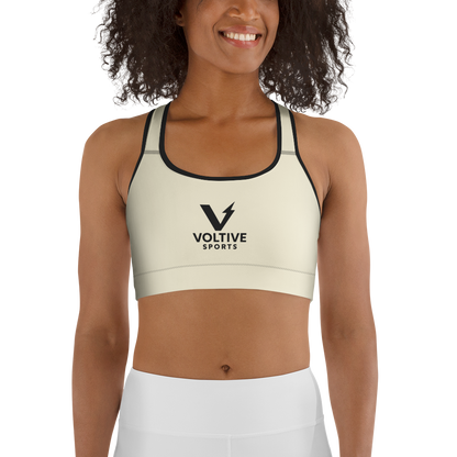 Voltive Sports Bra - Apricot White