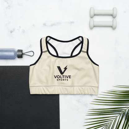 Voltive Sports Bra - Apricot White