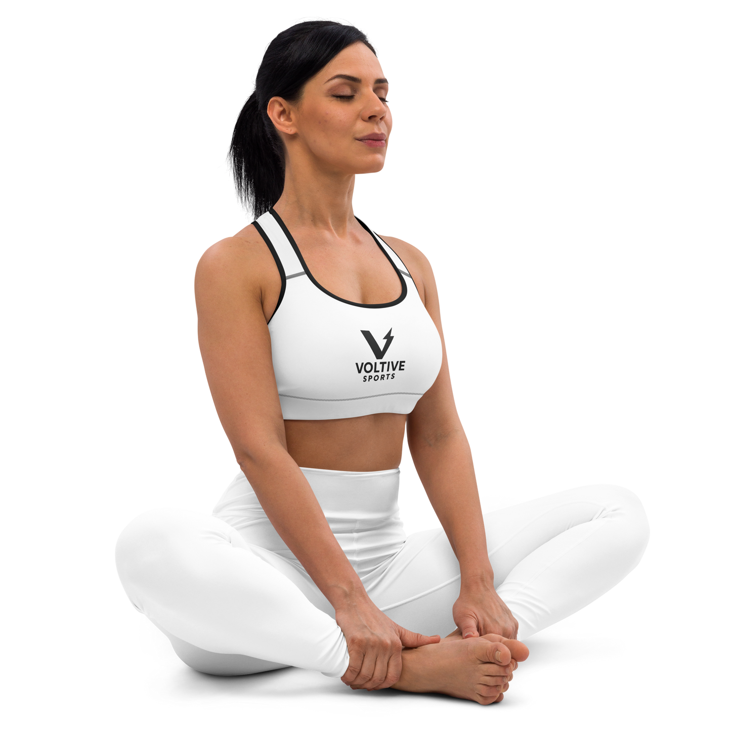 Voltive Sports Bra - White