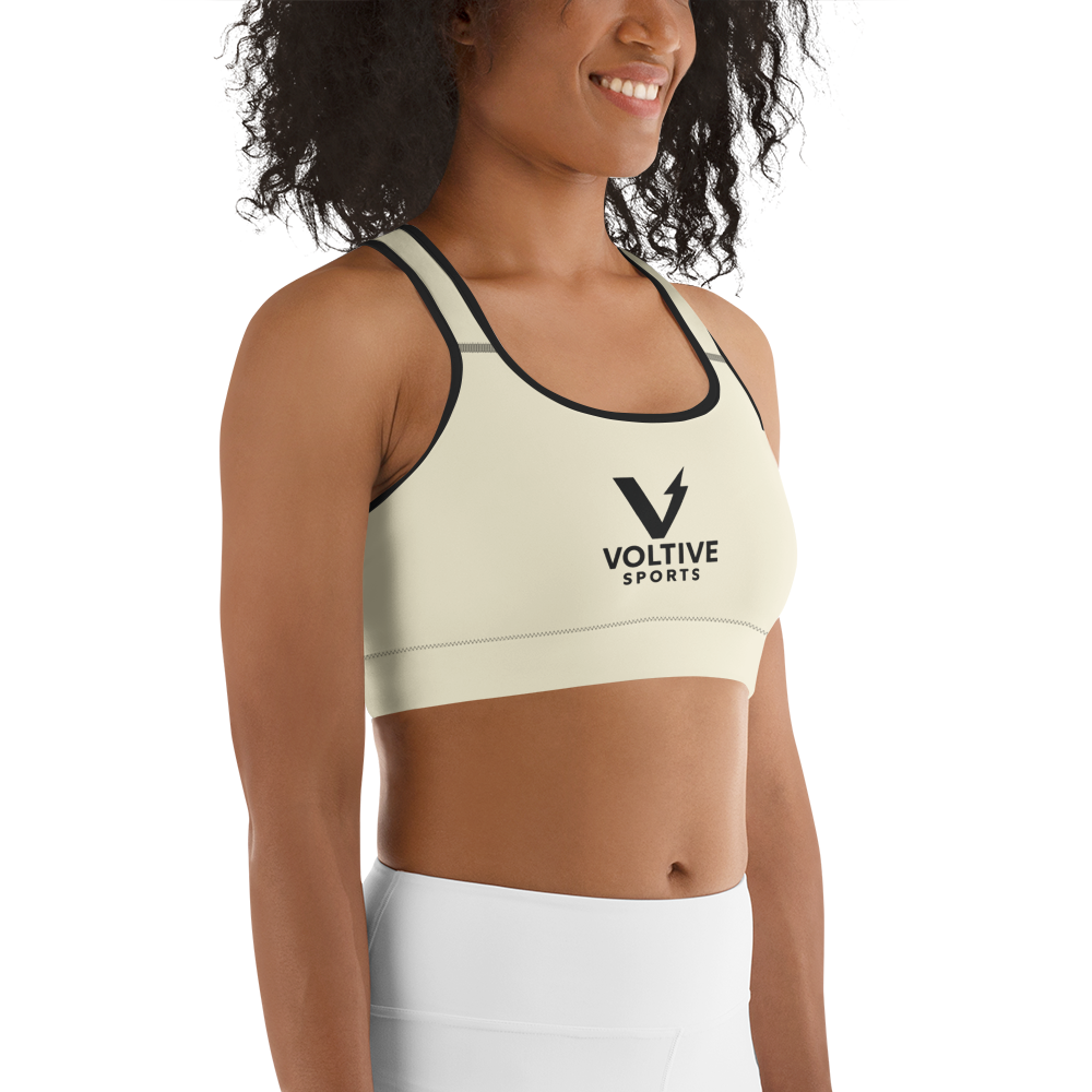 Voltive Sports Bra - Apricot White