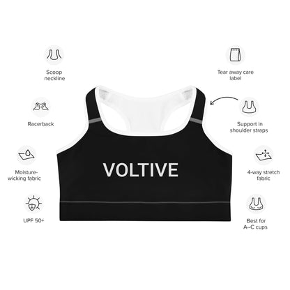 Voltive Sports Bra - Black