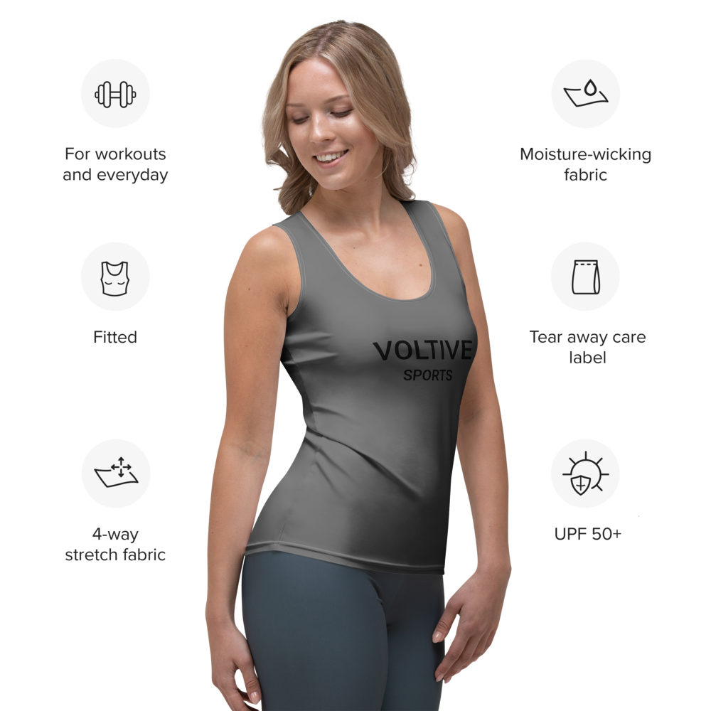 Voltive Women's Performance Tank Top - Grey