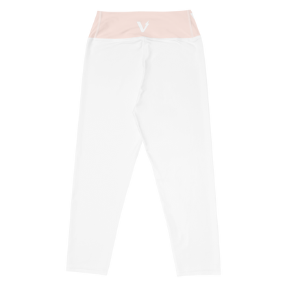 Voltive FlexFit Performance Leggings - White/Wisp Pink