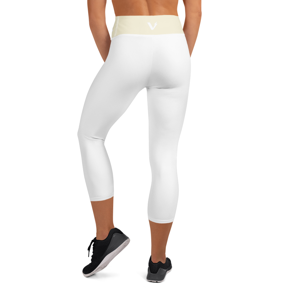 Voltive FlexFit Performance Leggings - White/Apricot White