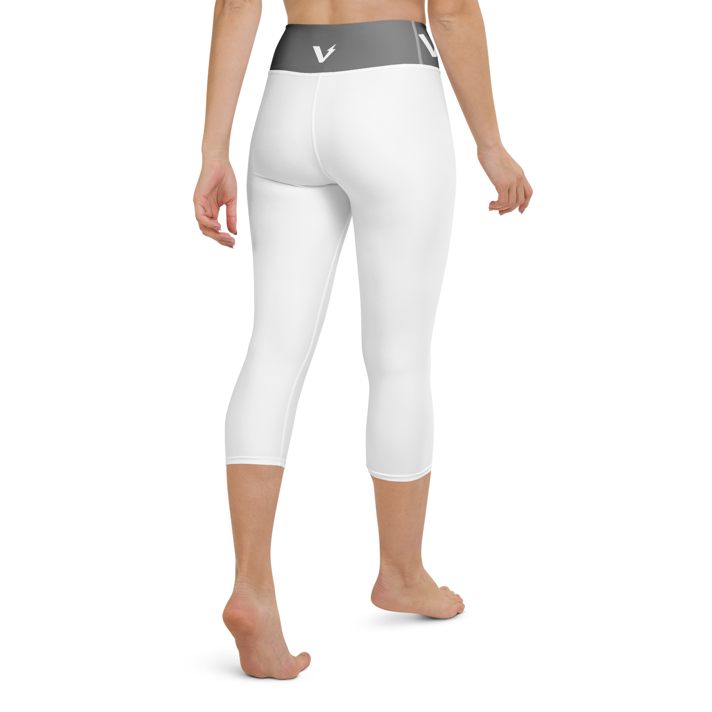 Voltive FlexFit Performance Leggings - White/Grey