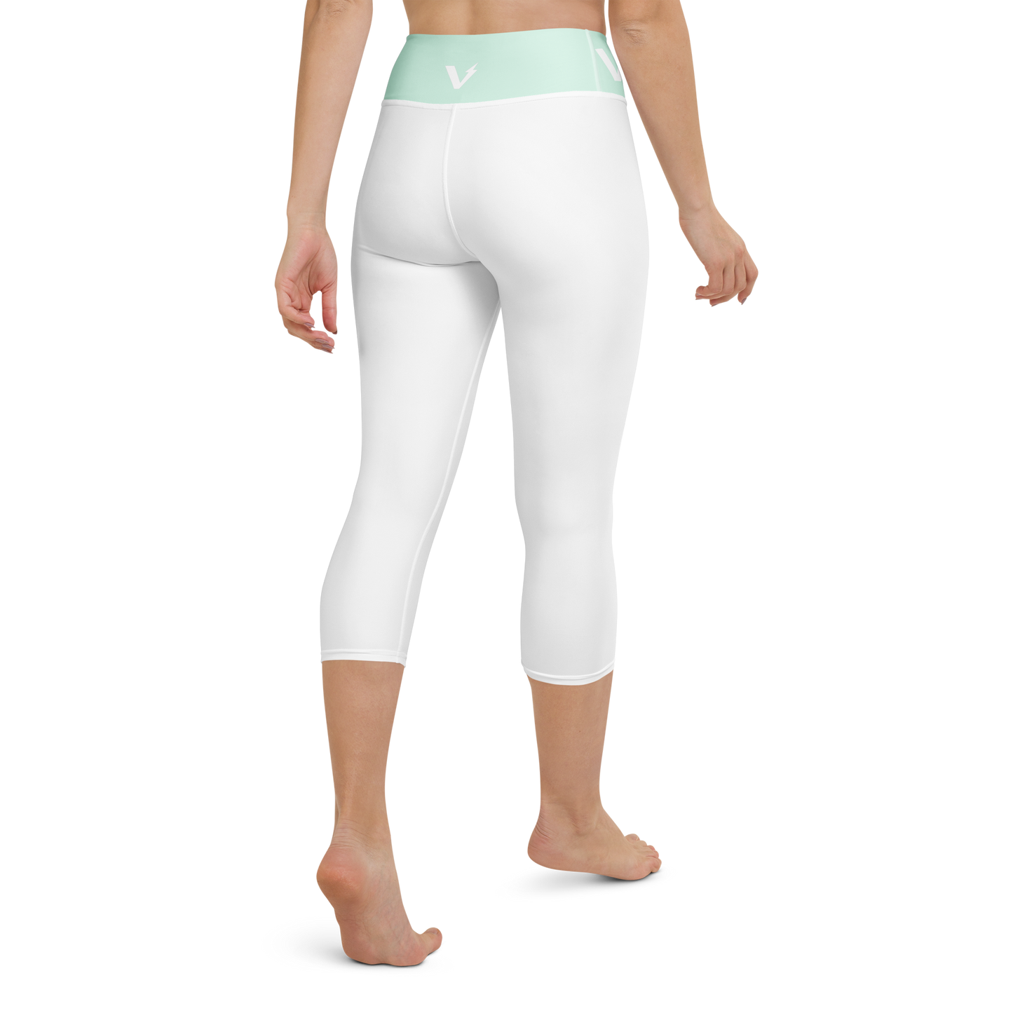 Voltive FlexFit Performance Leggings - White/Humming Bird