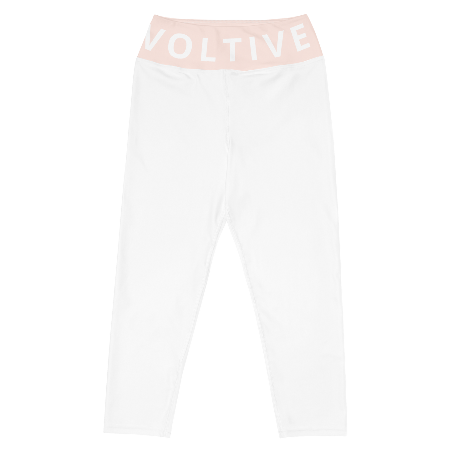 Voltive FlexFit Performance Leggings - White/Wisp Pink