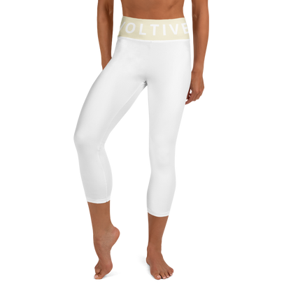 Voltive FlexFit Performance Leggings - White/Apricot White