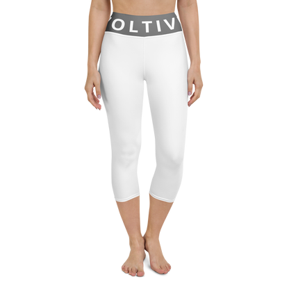 Voltive FlexFit Performance Leggings - White/Grey