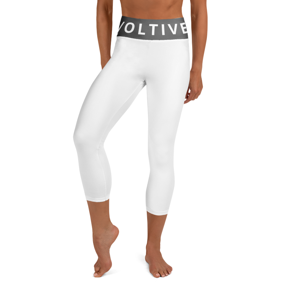 Voltive FlexFit Performance Leggings - White/Grey