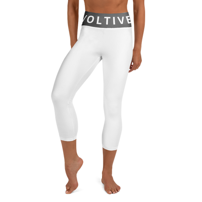 Voltive FlexFit Performance Leggings - White/Grey