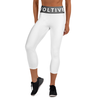 Voltive FlexFit Performance Leggings - White/Grey