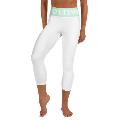 Voltive FlexFit Performance Leggings - White/Humming Bird