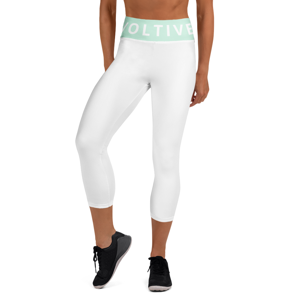 Voltive FlexFit Performance Leggings - White/Humming Bird