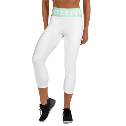 Voltive FlexFit Performance Leggings - White/Humming Bird