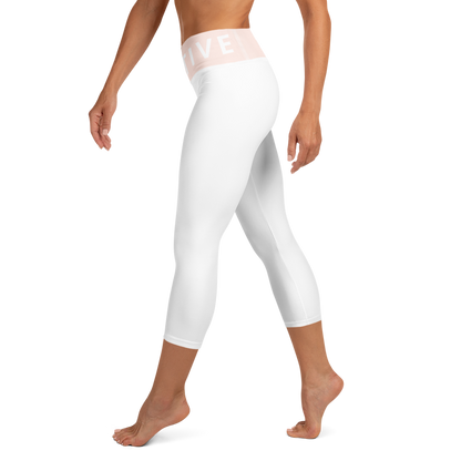 Voltive FlexFit Performance Leggings - White/Wisp Pink