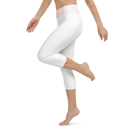 Voltive FlexFit Performance Leggings - White/Wisp Pink