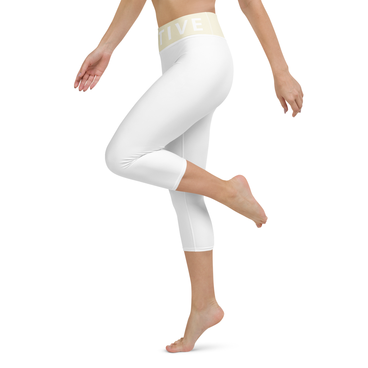 Voltive FlexFit Performance Leggings - White/Apricot White