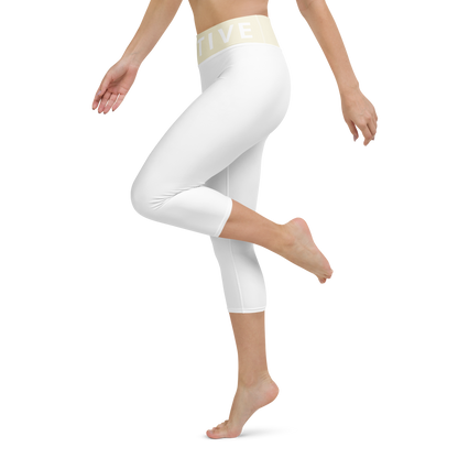 Voltive FlexFit Performance Leggings - White/Apricot White
